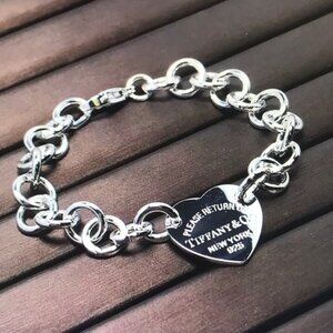 Tiffany & Co. Silver Heart Tag Bracelet